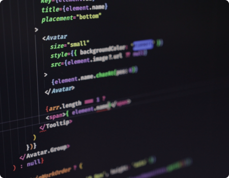 Imagem de um código de programação